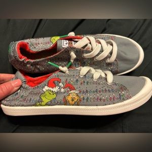 Bobs Sketchers Grinch Dr Seuss sneakers nwot 8.5